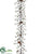 Pine Garland - Green Snow - Pack of 6
