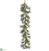 Silk Plants Direct Long Needle Pine Garland With Pine Cone - Green - Pack of 2