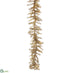 Silk Plants Direct Tinsel Garland - Gold Silver - Pack of 6