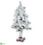 Flocked Pine Tree - Flocked - Pack of 1