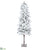 Flocked Pine Tree - Flocked - Pack of 1