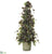 Pine Cone, Norway Spruce Topiary - Green Brown - Pack of 1