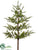Hanging Spruce Tree, Tree Branch - Green - Pack of 2