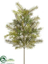 Silk Plants Direct Cedar, Pine Spray - Green Two Tone - Pack of 12