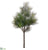 Long Needle Pine Branch - Green - Pack of 2