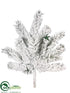 Silk Plants Direct Snow Pine Spray - Snow - Pack of 12