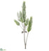 Silk Plants Direct Snowed Pine Spray With Pine Cone - Green Snow - Pack of 6