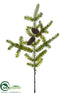 Silk Plants Direct Spruce Pine Spray - Green - Pack of 12