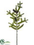 Silk Plants Direct Spruce Pine Spray - Green - Pack of 12