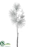 Silk Plants Direct Pine Branch - Snow - Pack of 12