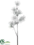 Silk Plants Direct Pine Branch - Snow - Pack of 6