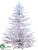 Flocked Pine Tree - Snow - Pack of 1
