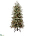 Silk Plants Direct Pine Slim Tree - Green - Pack of 1