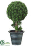 Silk Plants Direct Cedar Ball Topiary - Green - Pack of 2