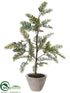 Silk Plants Direct Cedar Tree - Green - Pack of 1