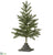 Pine Tree With Stand - Green - Pack of 2