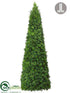 Silk Plants Direct Cedar Cone Topiary - Green - Pack of 2