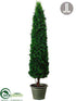 Silk Plants Direct Cedar Cone Topiary - Green - Pack of 1