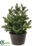 Silk Plants Direct Pine Tree - Green - Pack of 2