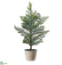 Silk Plants Direct Pine Tree - Green Gray - Pack of 2