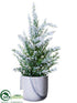 Silk Plants Direct Pine Tree - Green Snow - Pack of 4