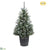 Frosted Tip Pine Tree - Green Flocked - Pack of 1