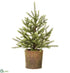 Silk Plants Direct Pine Tree - Green - Pack of 2