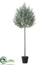 Silk Plants Direct Spruce Tree Topiary - Green Gray - Pack of 1