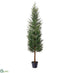 Silk Plants Direct Cedar Tree - Green - Pack of 1