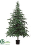 Silk Plants Direct Picea Fir Tree - Green Gray - Pack of 1