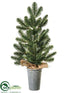 Silk Plants Direct Pine Tree - Green - Pack of 4