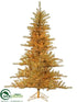 Silk Plants Direct Tinsel Tree - Champagne - Pack of 1