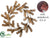 Pine Wreath - Chocolate - Pack of 12