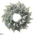 Snowed Cedar Wreath - Green White - Pack of 2