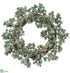 Silk Plants Direct Ming Pine Wreath - Green Gray - Pack of 2
