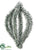 Hanging Pine Finial - Green Snow - Pack of 3