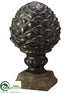 Silk Plants Direct Terra Cotta Artichoke - Lead Brown - Pack of 1