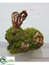 Silk Plants Direct Moss Bunny - Green - Pack of 12
