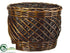 Silk Plants Direct Round Willow Planter - - Pack of 1