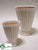 Ceramic Provencal Footed Vase - Cream - Pack of 1