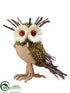 Silk Plants Direct Moss Owl - Natural Green - Pack of 12