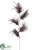 Feather Spray - Purple - Pack of 12