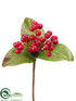 Silk Plants Direct Berries Pick - Red - Pack of 24