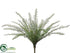 Silk Plants Direct Flocked Duchess Fern Bush - Green Flocked - Pack of 6