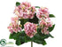 Silk Plants Direct Hydrangea Bush - Pink Cream - Pack of 6