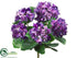 Silk Plants Direct Hydrangea Bush - Purple - Pack of 6