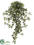 Silk Plants Direct Sage Ivy Hanging Bush - Green - Pack of 6