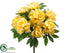Silk Plants Direct Peony Bush - Yellow - Pack of 6