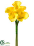 Silk Plants Direct Calla Lily Bouquet - Yellow - Pack of 6