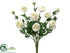 Silk Plants Direct Ranunculus Bush - Cream Green - Pack of 6